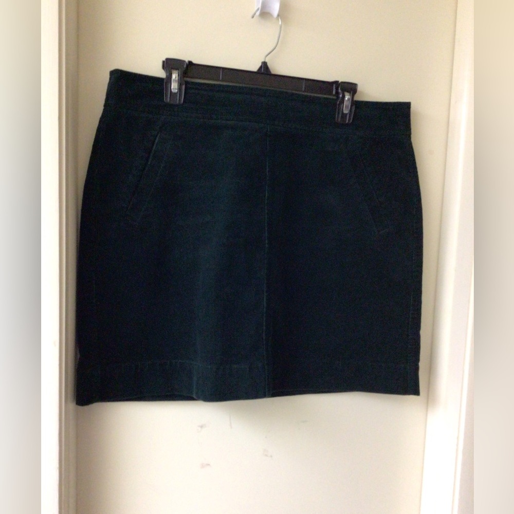 Loft green corduroy skirt size 14